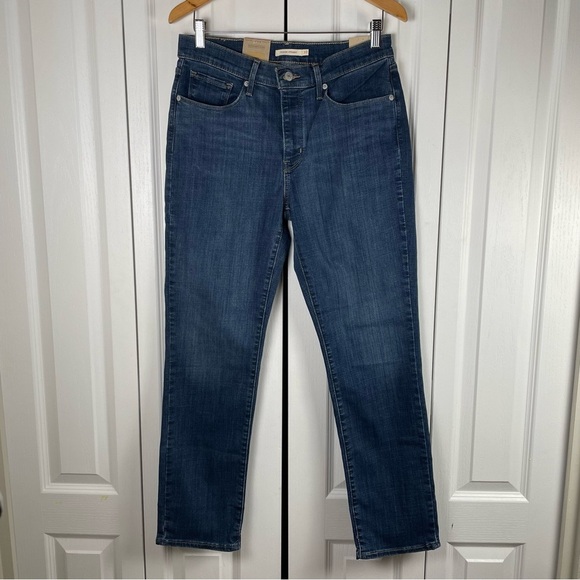Levi's Denim - Levi's Classic Straight Jeans Women’s 10 Blue (W30 L30) Mid Rise Hypersoft Denim